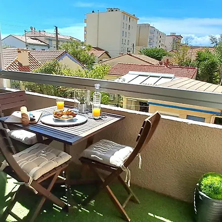 T2 Vue Mer Climatise A 40m De La Plage Apartment